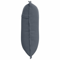 Produktbild för Ryggkudde Mörkgrå 50 x 45 cm Kordread tyg