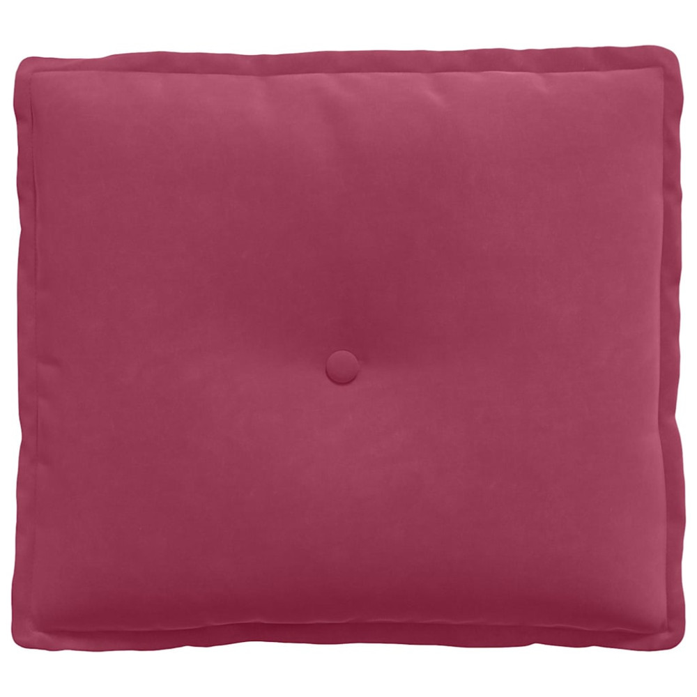 Produktbild för Ryggkudde Vinröd 50 x 45 cm Kordread tyg