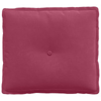 Produktbild för Ryggkudde Vinröd 50 x 45 cm Kordread tyg