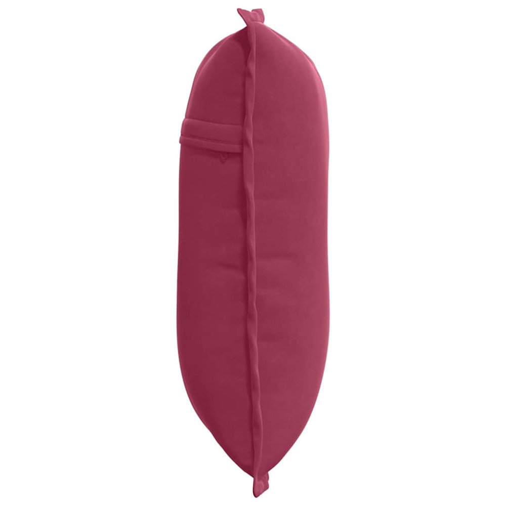 Produktbild för Ryggkudde Vinröd 50 x 45 cm Kordread tyg
