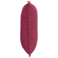 Produktbild för Ryggkudde Vinröd 50 x 45 cm Kordread tyg