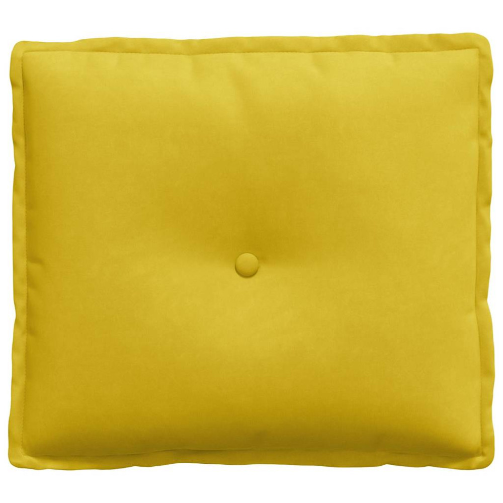 Produktbild för Ryggkudde Gul 50 x 45 cm Kordread tyg