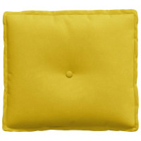 Produktbild för Ryggkudde Gul 50 x 45 cm Kordread tyg