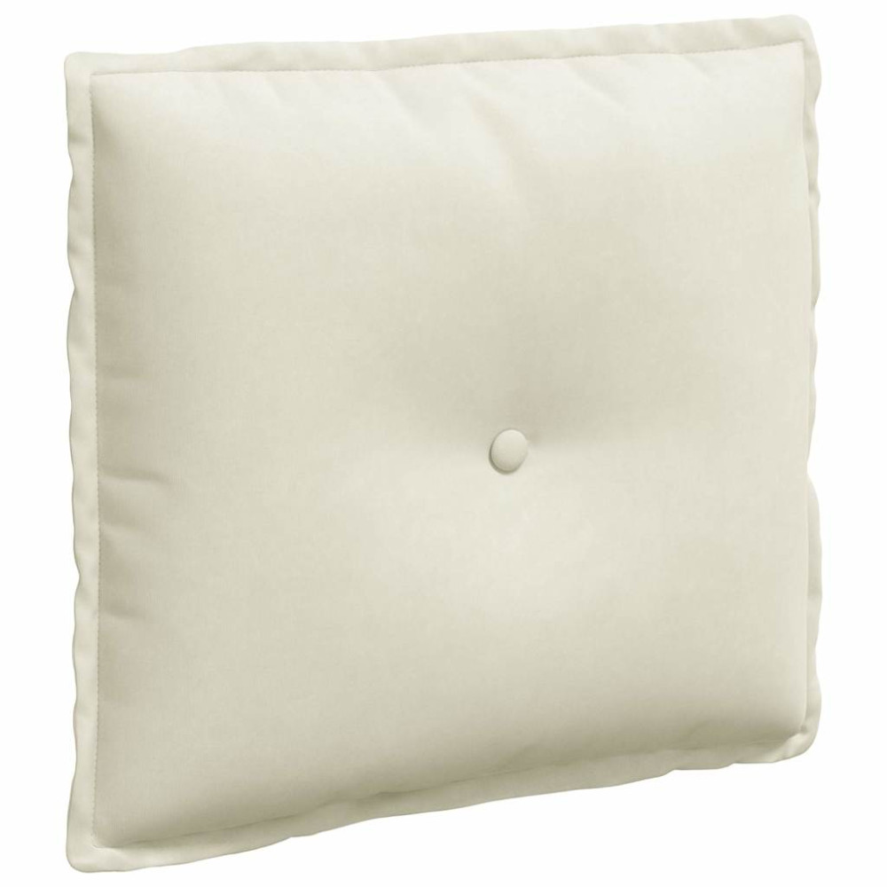 Produktbild för Ryggkudde Kräm 50 x 45 cm Kordread tyg