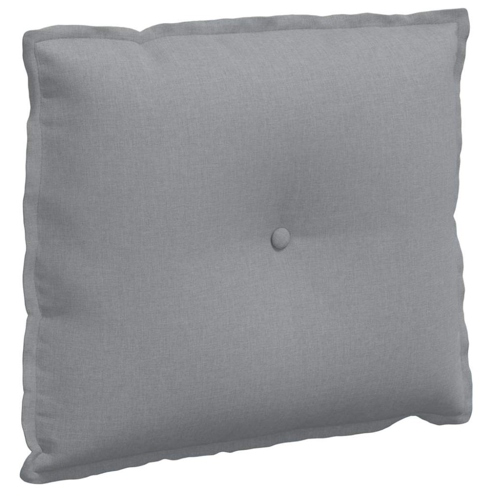 Produktbild för Ryggkudde Ljusgrå 60 x 19 x 50 cm tyg