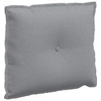 Produktbild för Ryggkudde Ljusgrå 60 x 19 x 50 cm tyg