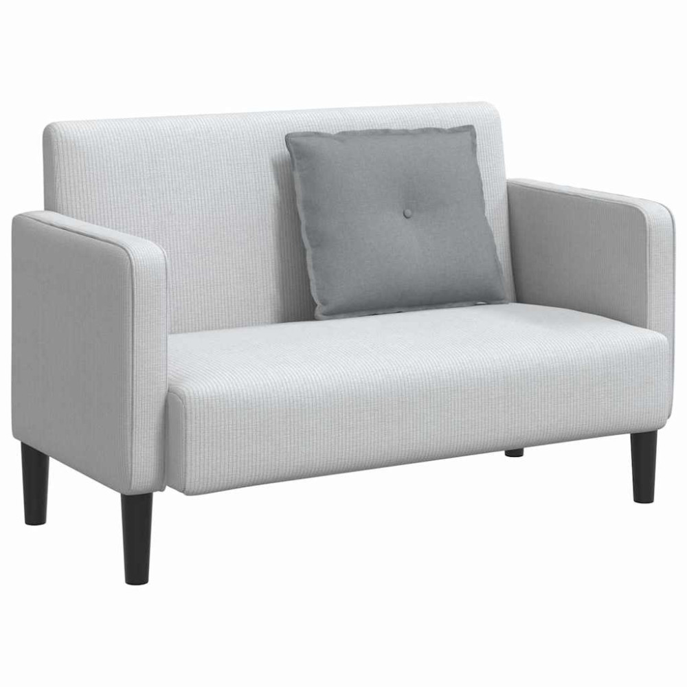 Produktbild för Ryggkudde Ljusgrå 60 x 19 x 50 cm tyg