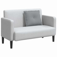 Produktbild för Ryggkudde Ljusgrå 60 x 19 x 50 cm tyg