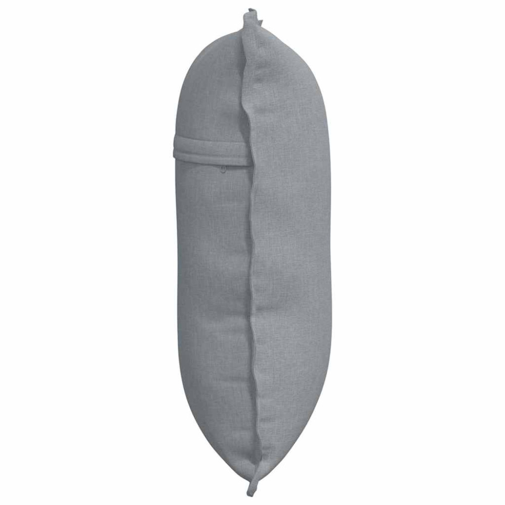 Produktbild för Ryggkudde Ljusgrå 60 x 19 x 50 cm tyg