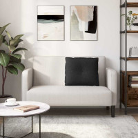 Produktbild för Ryggkudde Svart 60 x 19 x 50 cm tyg