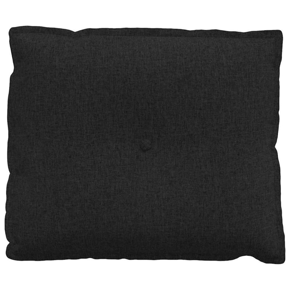 Produktbild för Ryggkudde Svart 60 x 19 x 50 cm tyg