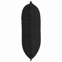 Produktbild för Ryggkudde Svart 60 x 19 x 50 cm tyg