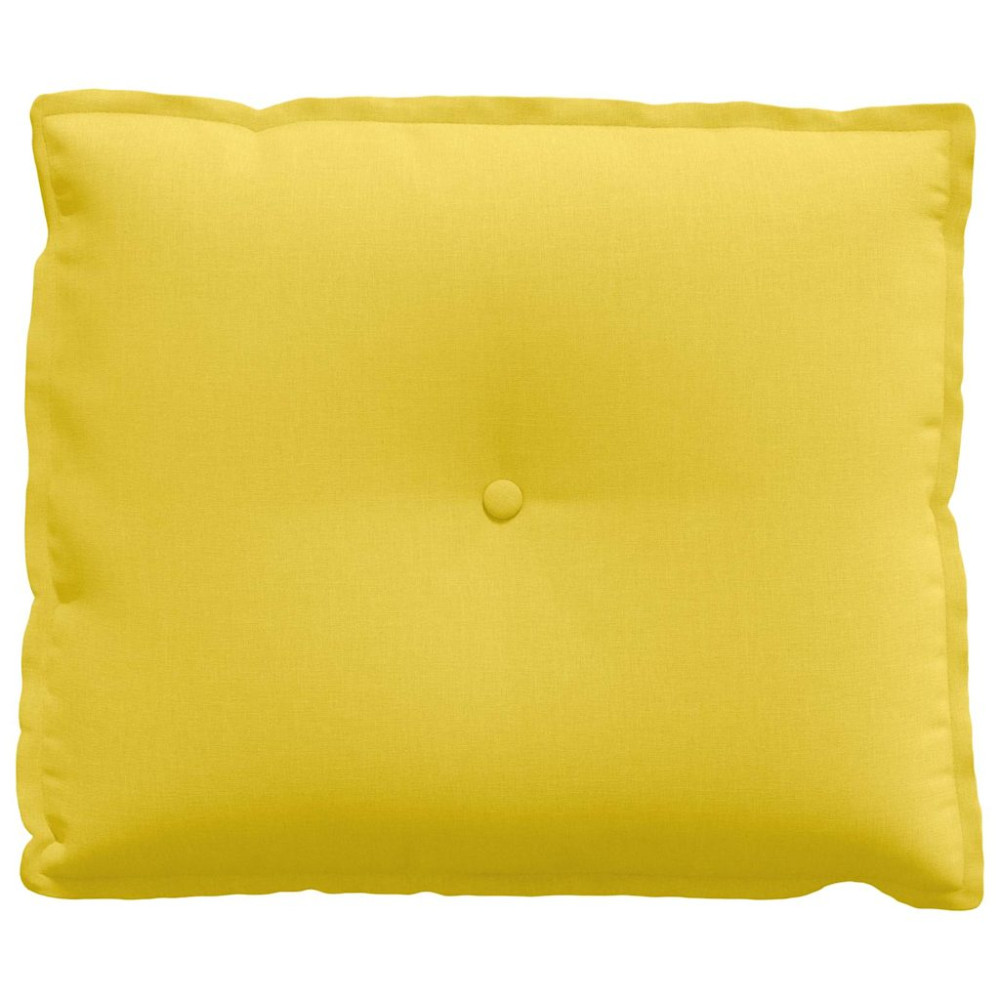 Produktbild för Ryggkudde Ljusgul 60 x 19 x 50 cm tyg