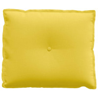 Produktbild för Ryggkudde Ljusgul 60 x 19 x 50 cm tyg