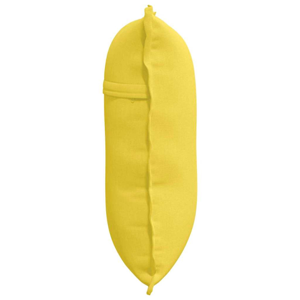 Produktbild för Ryggkudde Ljusgul 60 x 19 x 50 cm tyg