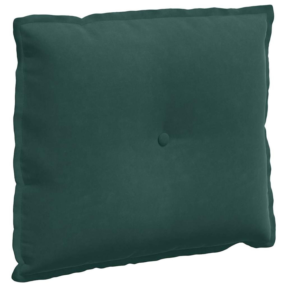 Produktbild för Ryggkudde Mörkgrön 60 x 50 cm Kordread tyg