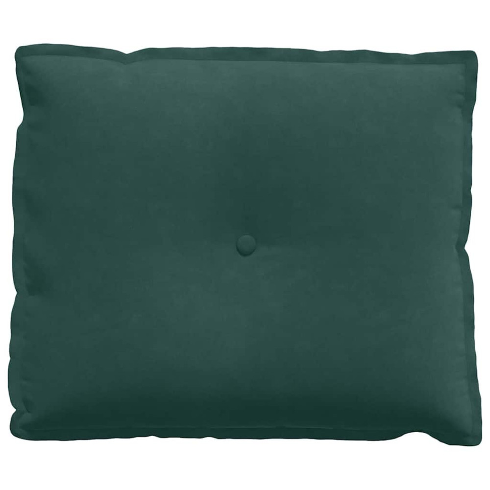 Produktbild för Ryggkudde Mörkgrön 60 x 50 cm Kordread tyg