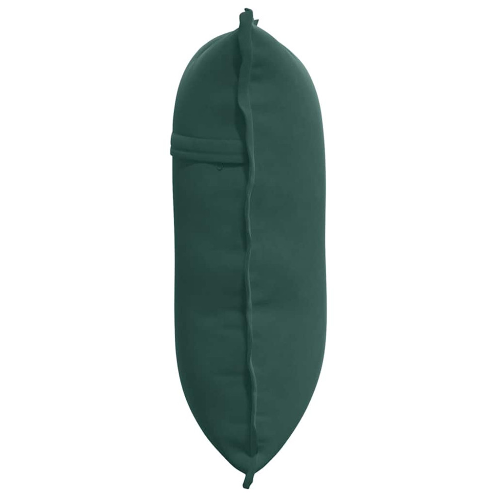 Produktbild för Ryggkudde Mörkgrön 60 x 50 cm Kordread tyg