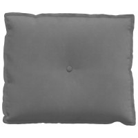 Produktbild för Ryggkudde Mörkgrå 60 x 50 cm Mikrofiber Tyg