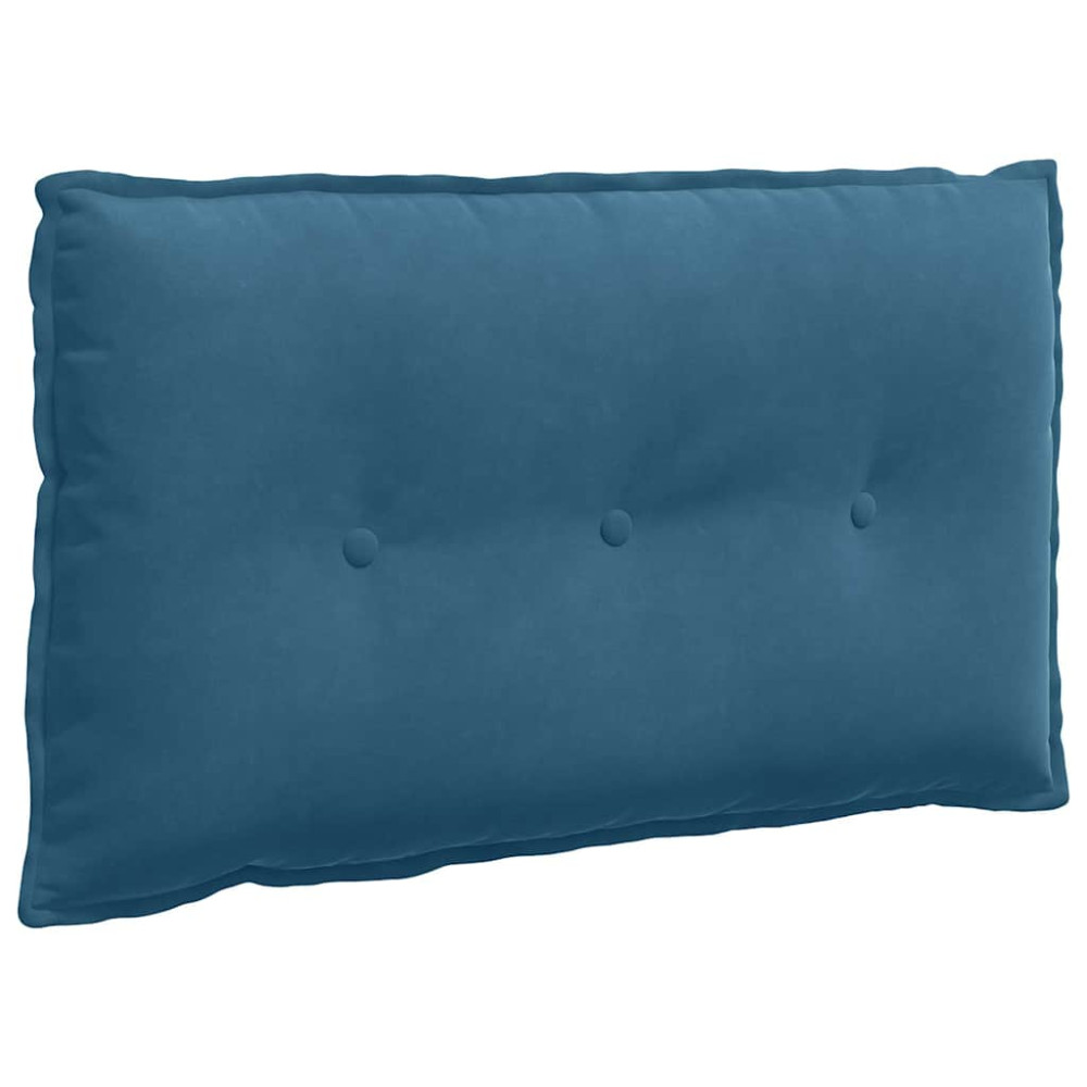 Produktbild för Ryggkudde Blå 80 x 50 cm Kordread tyg