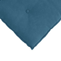 Produktbild för Ryggkudde Blå 80 x 50 cm Kordread tyg