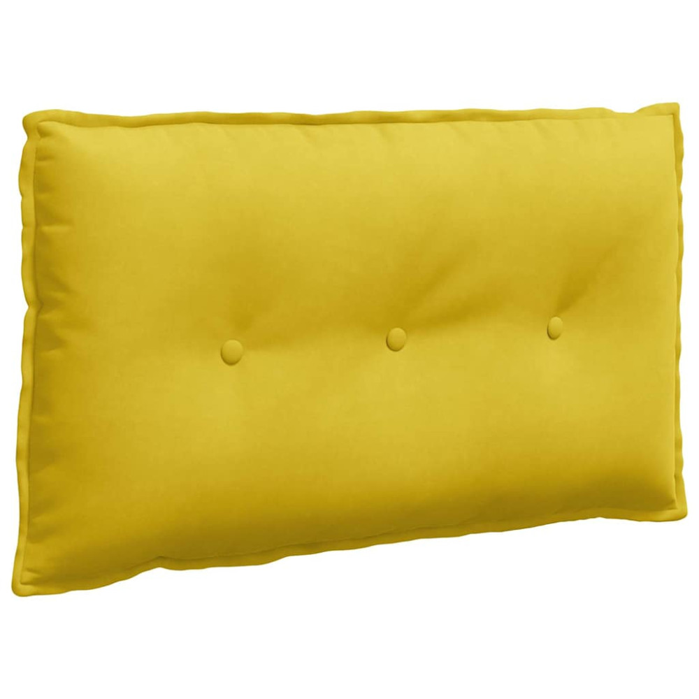 Produktbild för Ryggkudde Gul 80 x 50 cm Kordread tyg