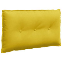 Produktbild för Ryggkudde Gul 80 x 50 cm Kordread tyg