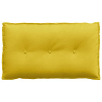 Produktbild för Ryggkudde Gul 80 x 50 cm Kordread tyg