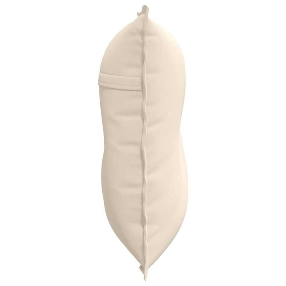 Produktbild för Ryggkudde Beige 80 x 50 cm Mikrofiber Tyg