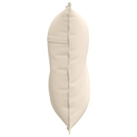 Produktbild för Ryggkudde Beige 80 x 50 cm Mikrofiber Tyg