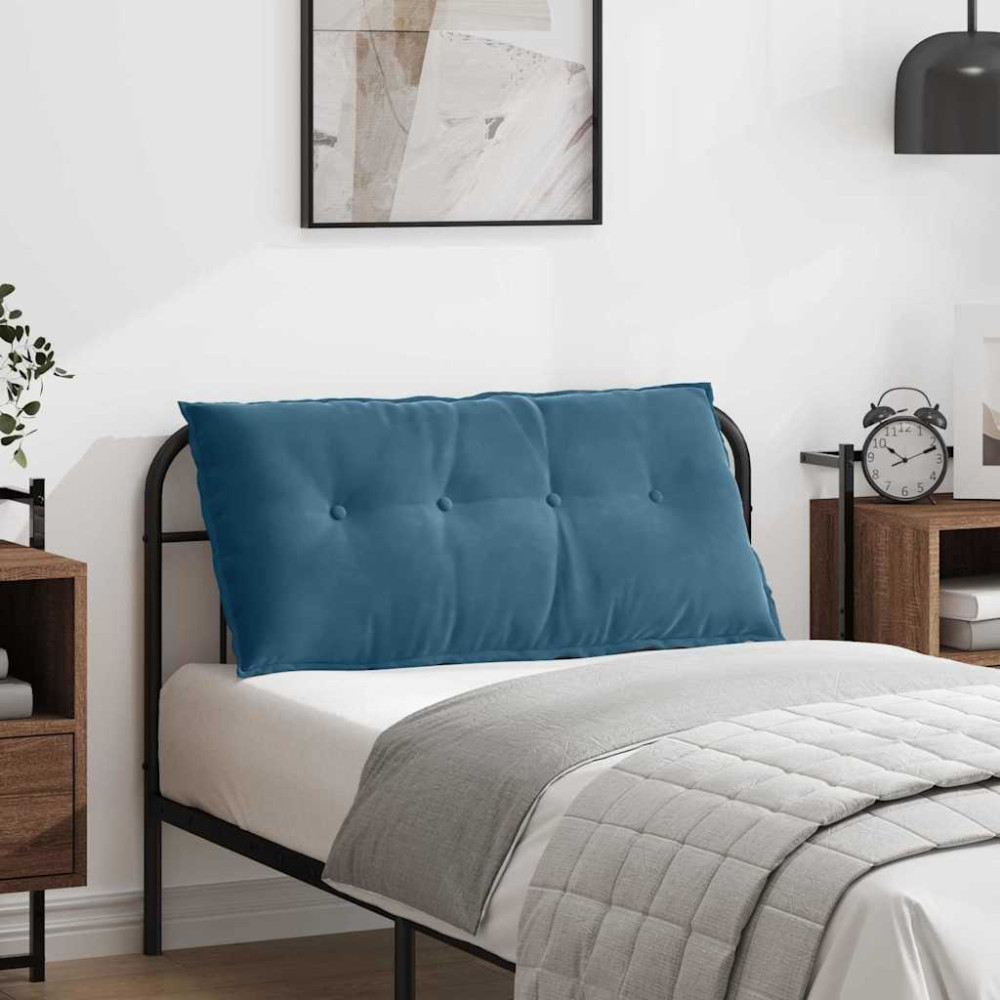 Produktbild för Ryggkudde Blå 100 x 50 cm Kordread tyg