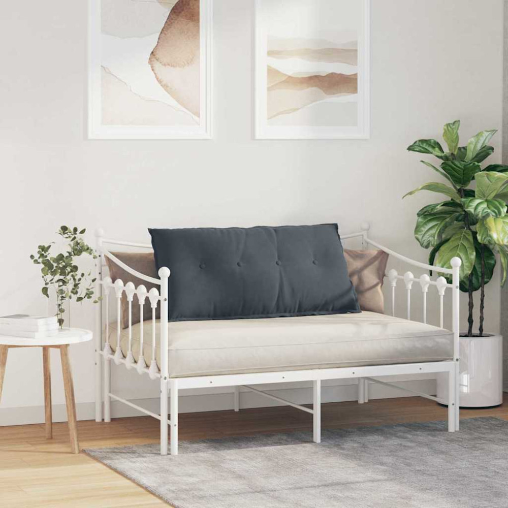 Produktbild för Ryggkudde Mörkgrå 100 x 50 cm Kordread tyg