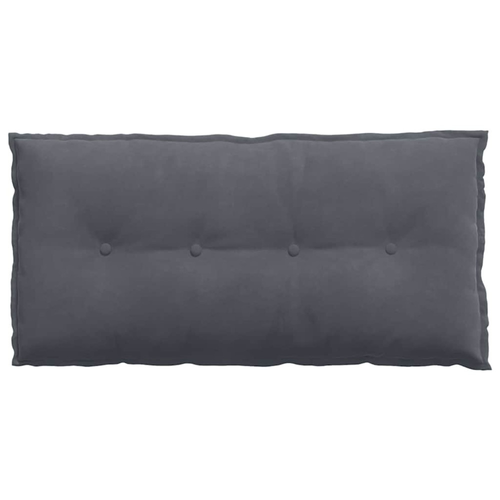 Produktbild för Ryggkudde Mörkgrå 100 x 50 cm Kordread tyg