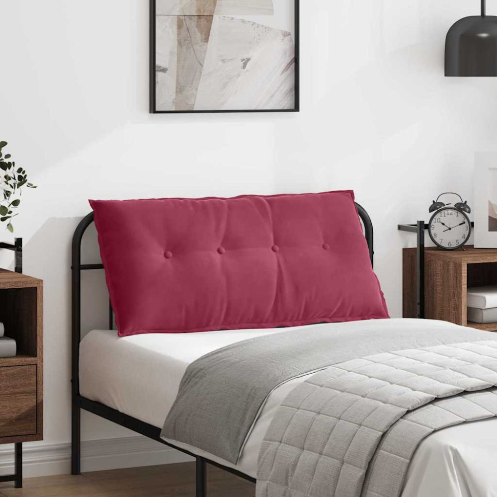 Produktbild för Ryggkudde Vinröd 100 x 50 cm Kordread tyg