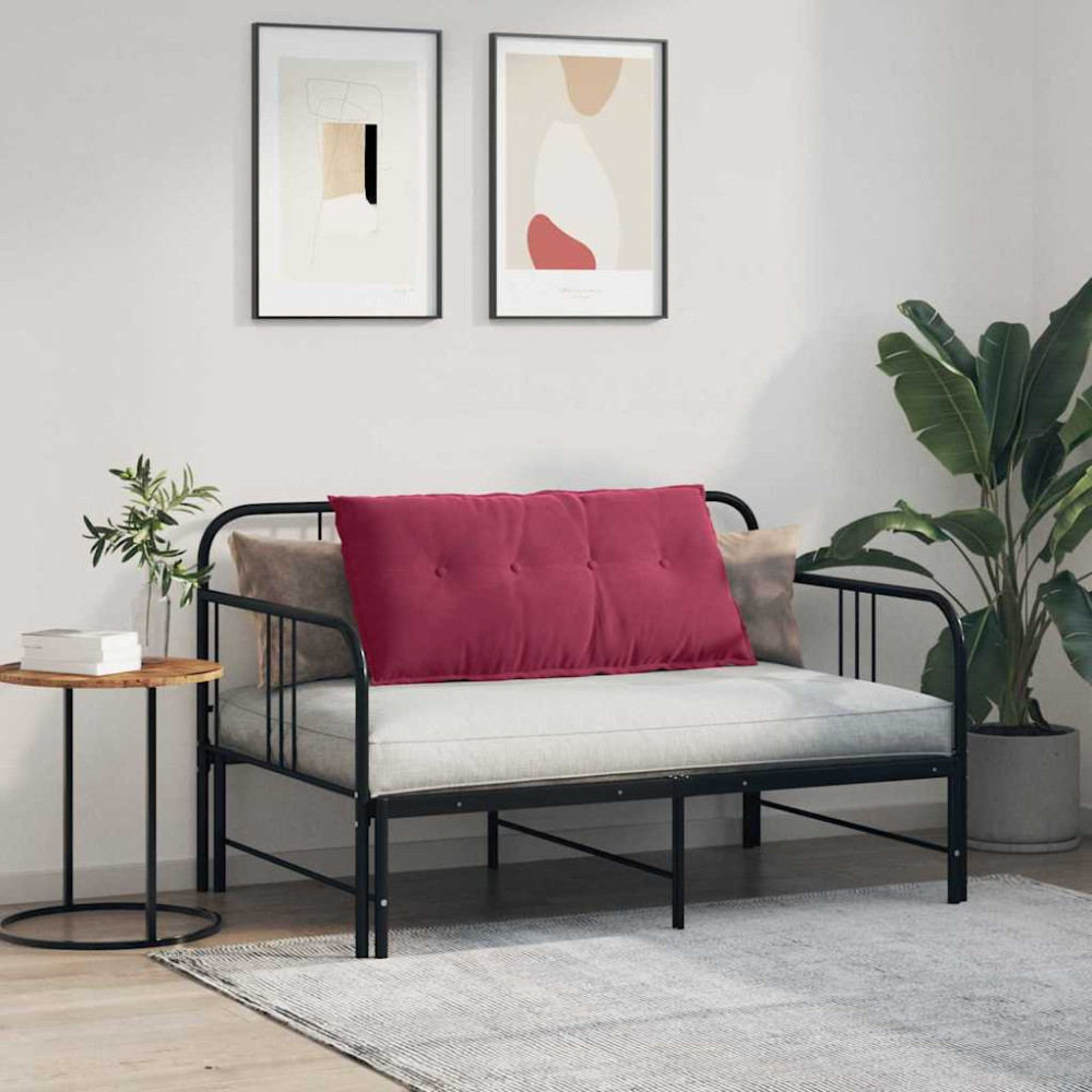Produktbild för Ryggkudde Vinröd 100 x 50 cm Kordread tyg