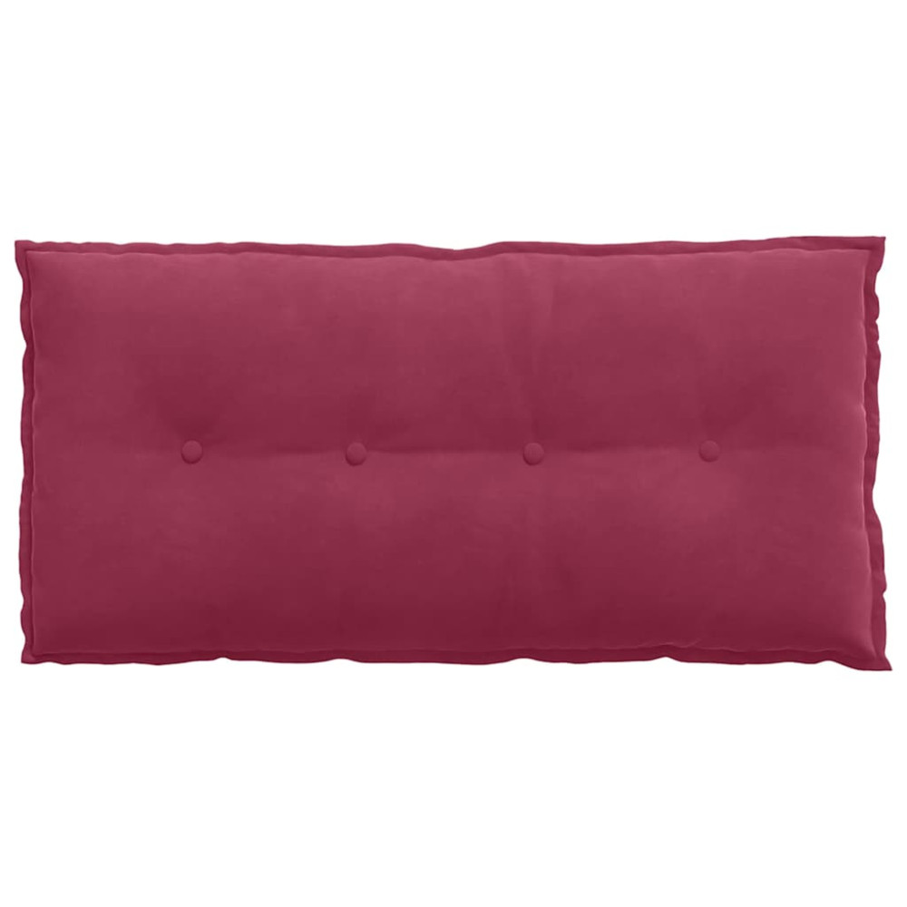 Produktbild för Ryggkudde Vinröd 100 x 50 cm Kordread tyg