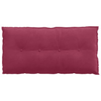 Produktbild för Ryggkudde Vinröd 100 x 50 cm Kordread tyg