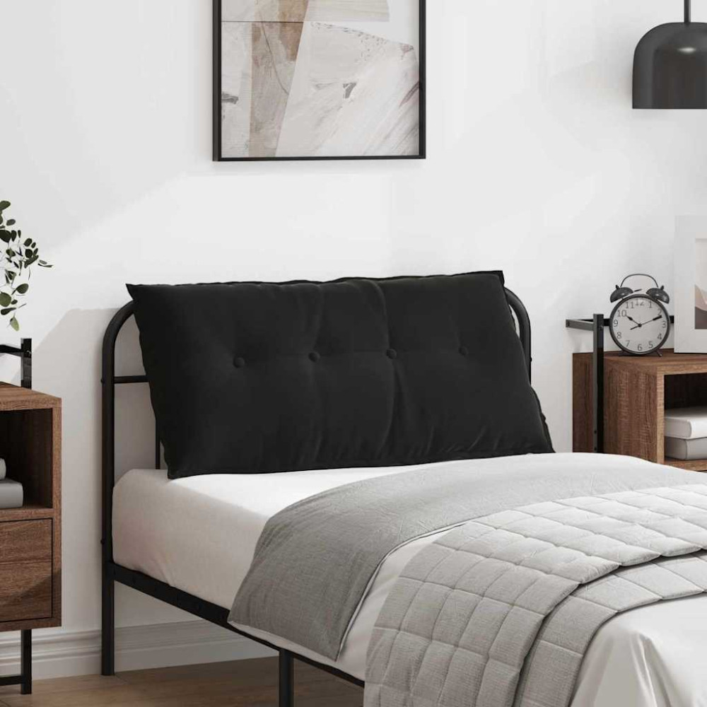 Produktbild för Ryggkudde Svart 100 x 50 cm Kordread tyg