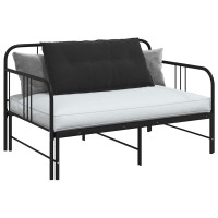 Produktbild för Ryggkudde Svart 100 x 50 cm Kordread tyg