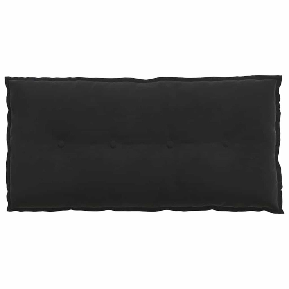 Produktbild för Ryggkudde Svart 100 x 50 cm Kordread tyg