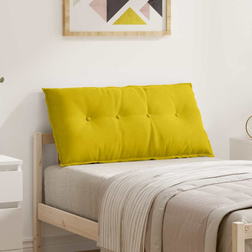 vidaXL Ryggkudde Gul 100 x 50 cm Kordread tyg