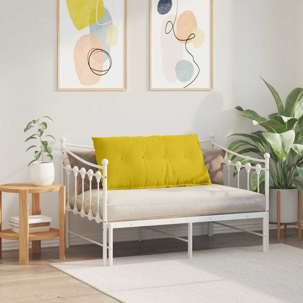 Produktbild för Ryggkudde Gul 100 x 50 cm Kordread tyg