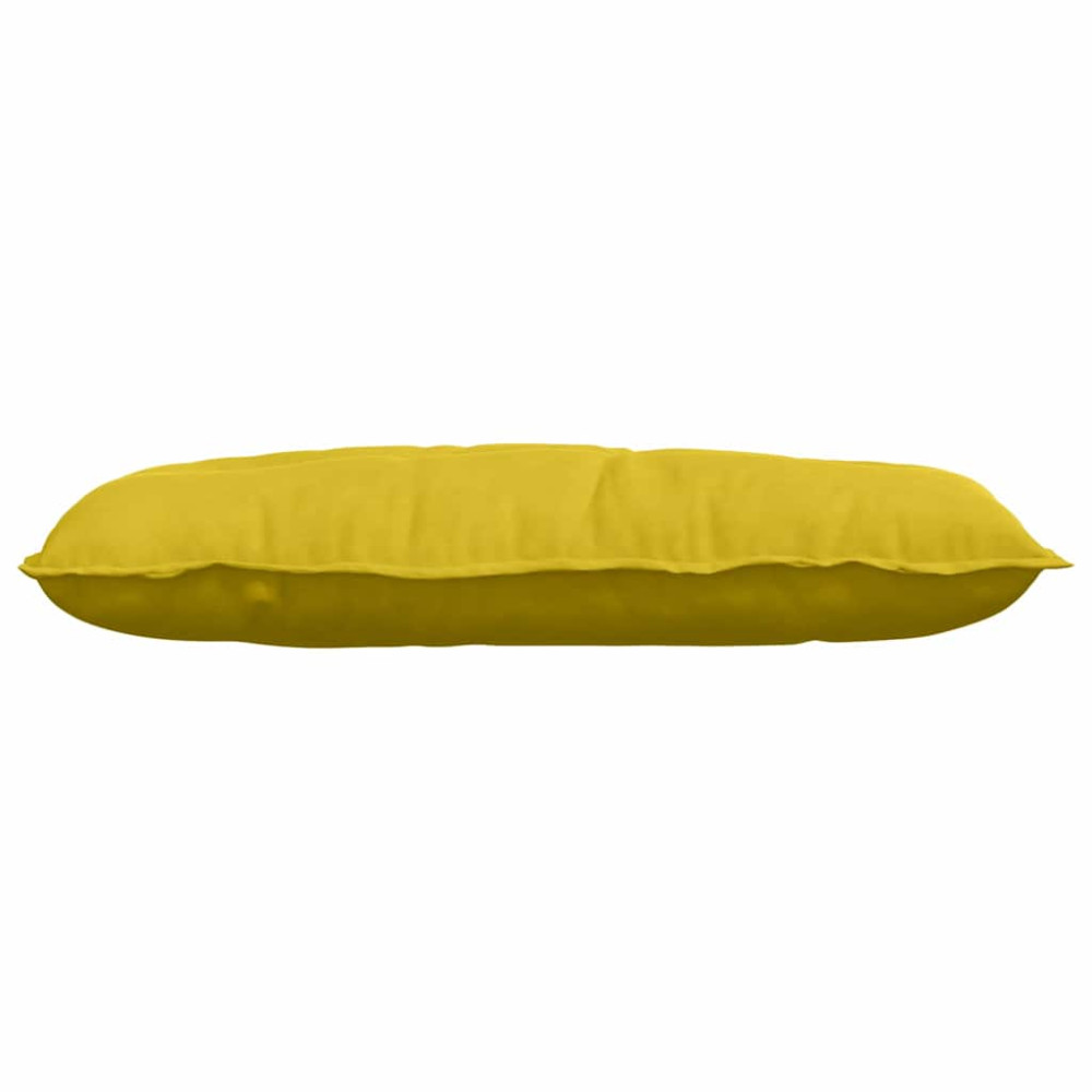 Produktbild för Ryggkudde Gul 100 x 50 cm Kordread tyg