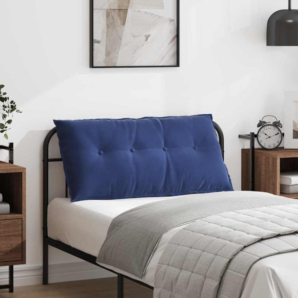 Produktbild för Ryggkudde Polisblå 100 x 50 cm Kordread tyg