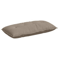 Produktbild för Ryggkudde Taupe 100 x 50 cm Mikrofiber Tyg