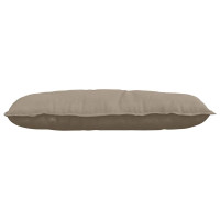 Produktbild för Ryggkudde Taupe 100 x 50 cm Mikrofiber Tyg