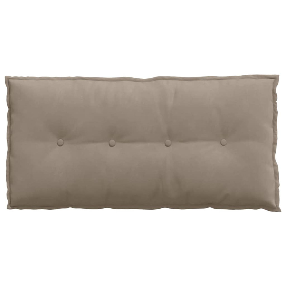 Produktbild för Ryggkudde Taupe 100 x 50 cm Mikrofiber Tyg