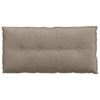 Produktbild för Ryggkudde Taupe 100 x 50 cm Mikrofiber Tyg