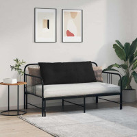 Produktbild för Ryggkudde Svart 120 x 19 x 50 cm tyg