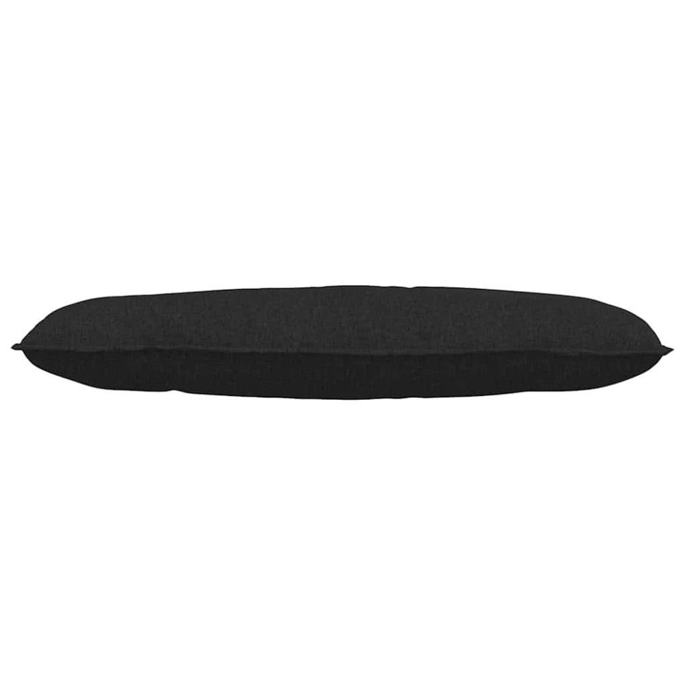 Produktbild för Ryggkudde Svart 120 x 19 x 50 cm tyg